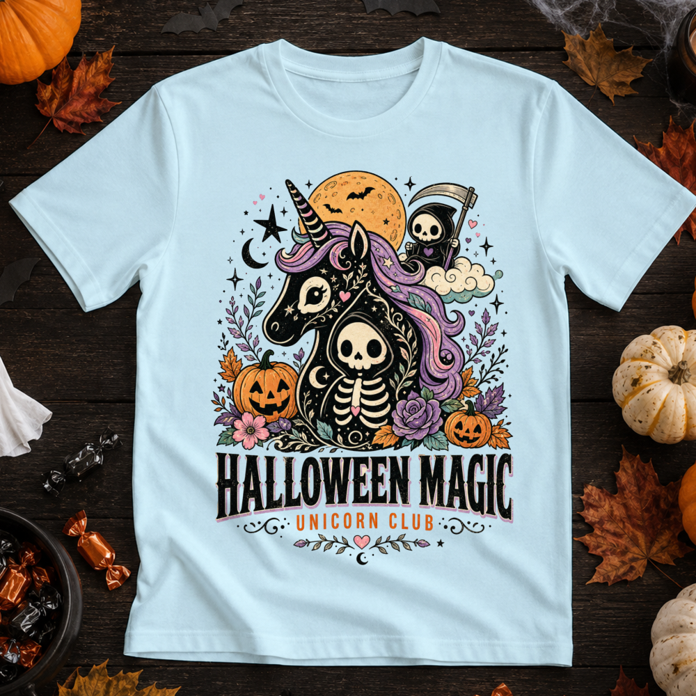 Halloween Magic Witchy Unicorn T-Shirt