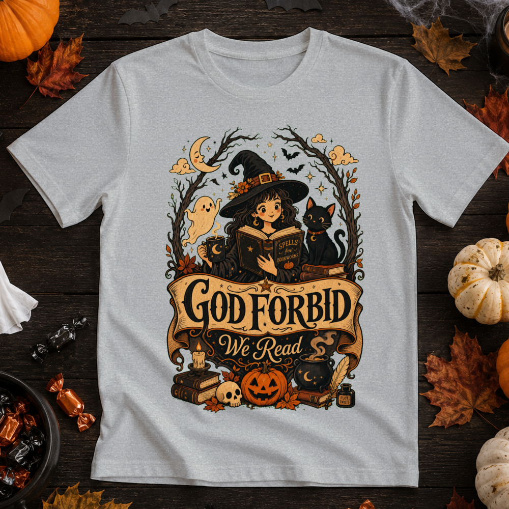 God Forbid We Read Vintage Witch Books T-Shirt