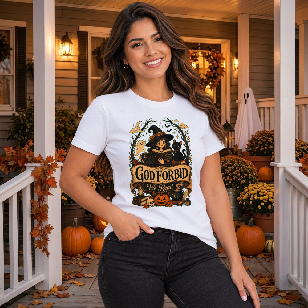 God Forbid We Read Vintage Witch Books T-Shirt