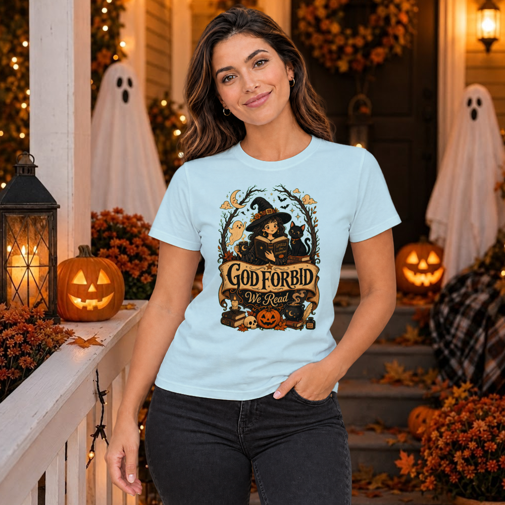 God Forbid We Read Vintage Witch Books T-Shirt