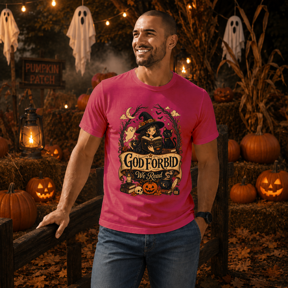 God Forbid We Read Vintage Witch Books T-Shirt