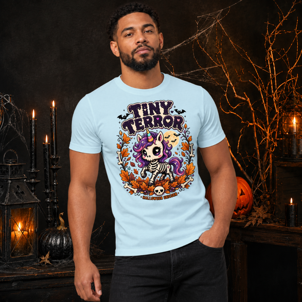 Tiny Terror Skeleton Unicorn T-Shirt