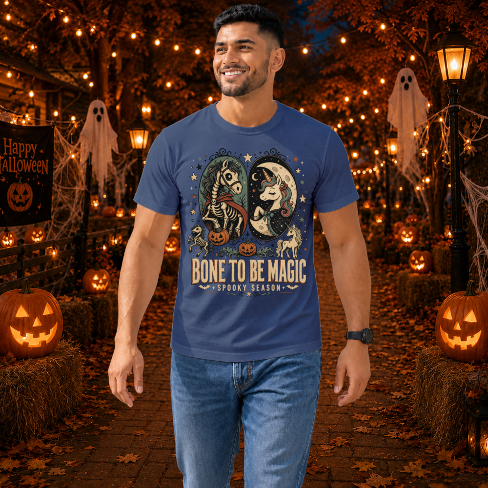 Bone To Be Magic Skeleton Unicorn T-Shirt