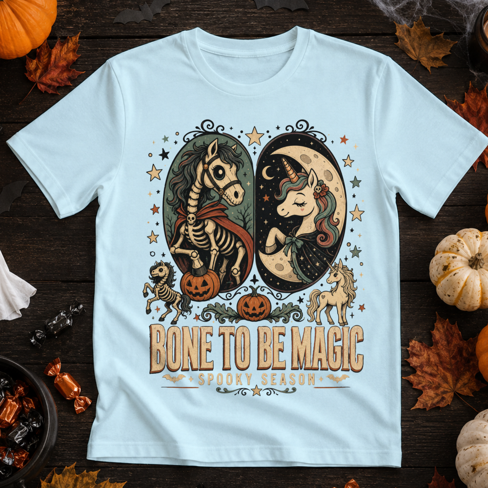 Bone To Be Magic Skeleton Unicorn T-Shirt