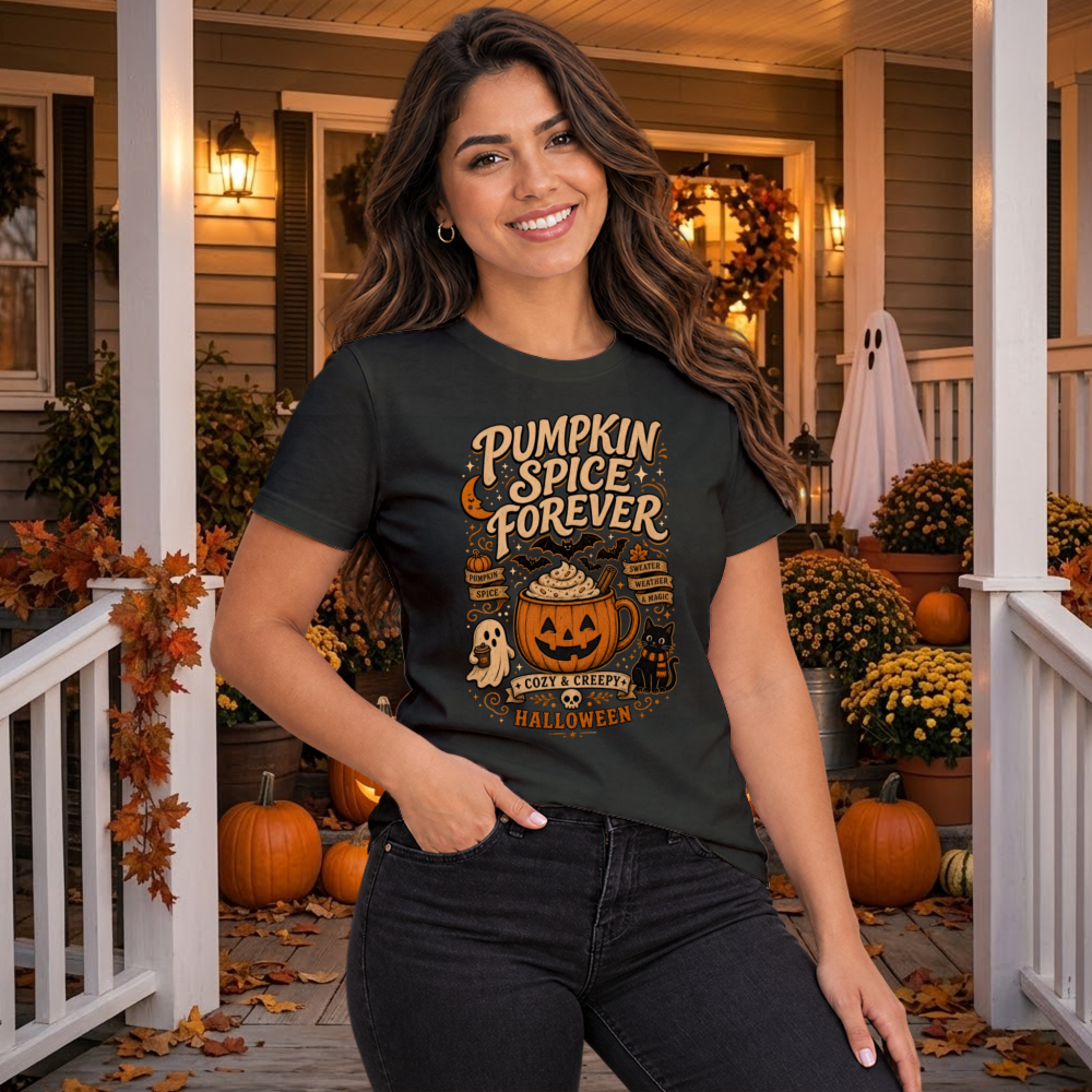 Pumpkin Spice Retro Mug T-Shirt