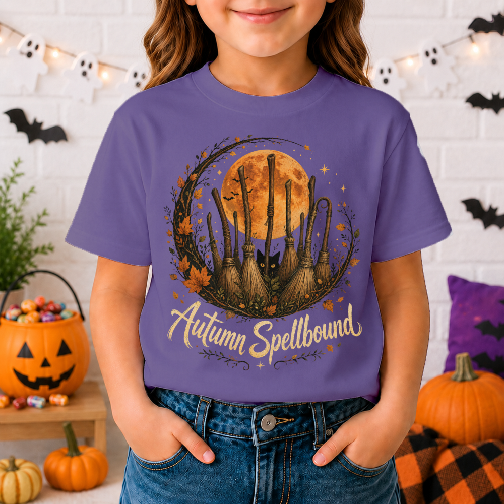 Autumn Spellbound Witch Youth T-Shirt