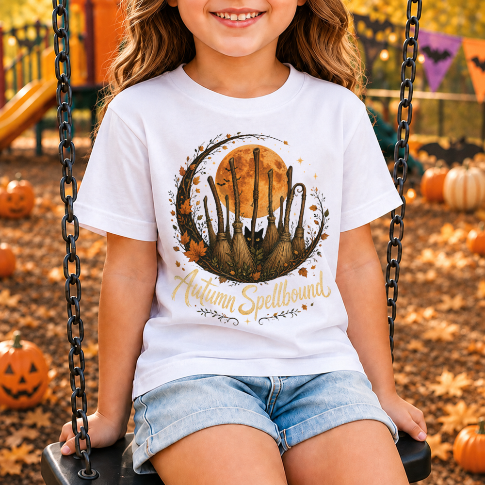 Autumn Spellbound Witch Youth T-Shirt