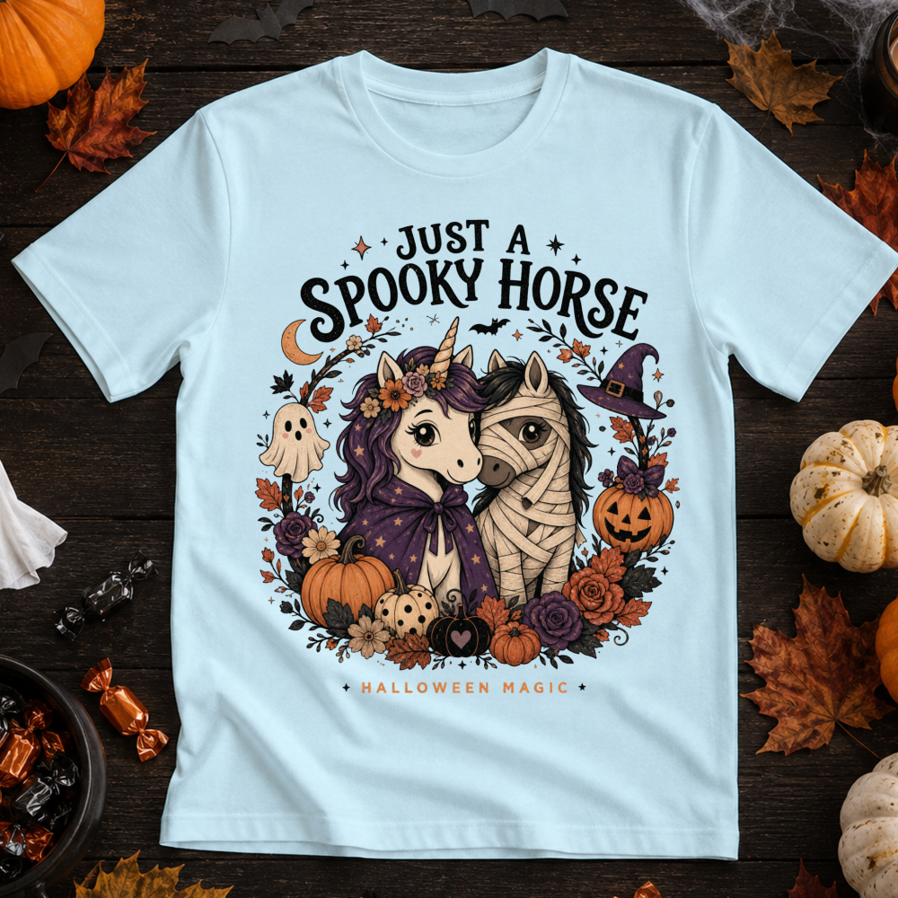Just a Spooky Horse Unicorn T-Shirt