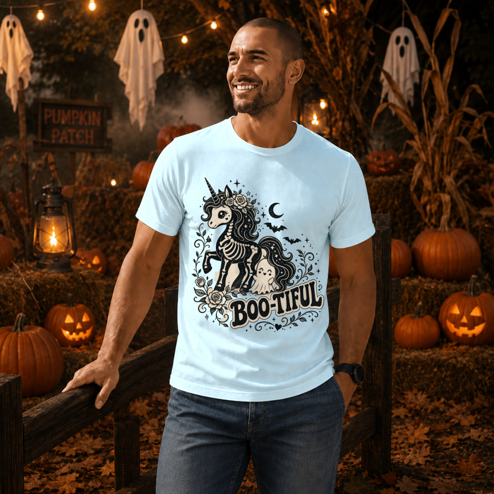 Boo-Tiful Skeleton Unicorn T-Shirt