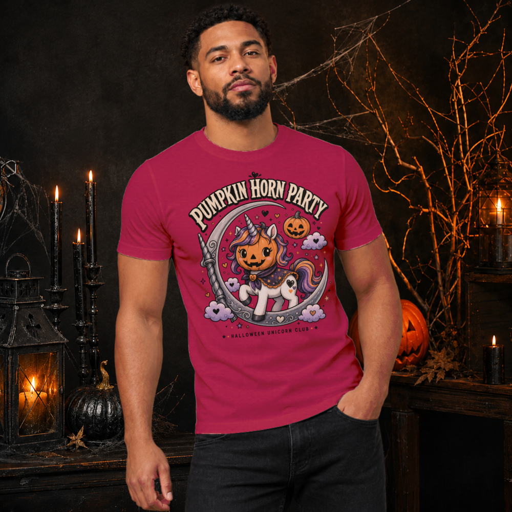 Spooky Cute Pumpkin Unicorn T-Shirt