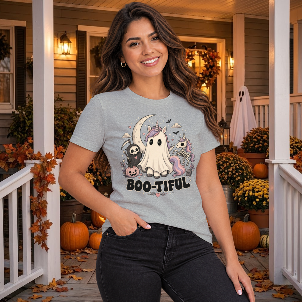 Boo-Tiful Ghost Unicorn T-Shirt