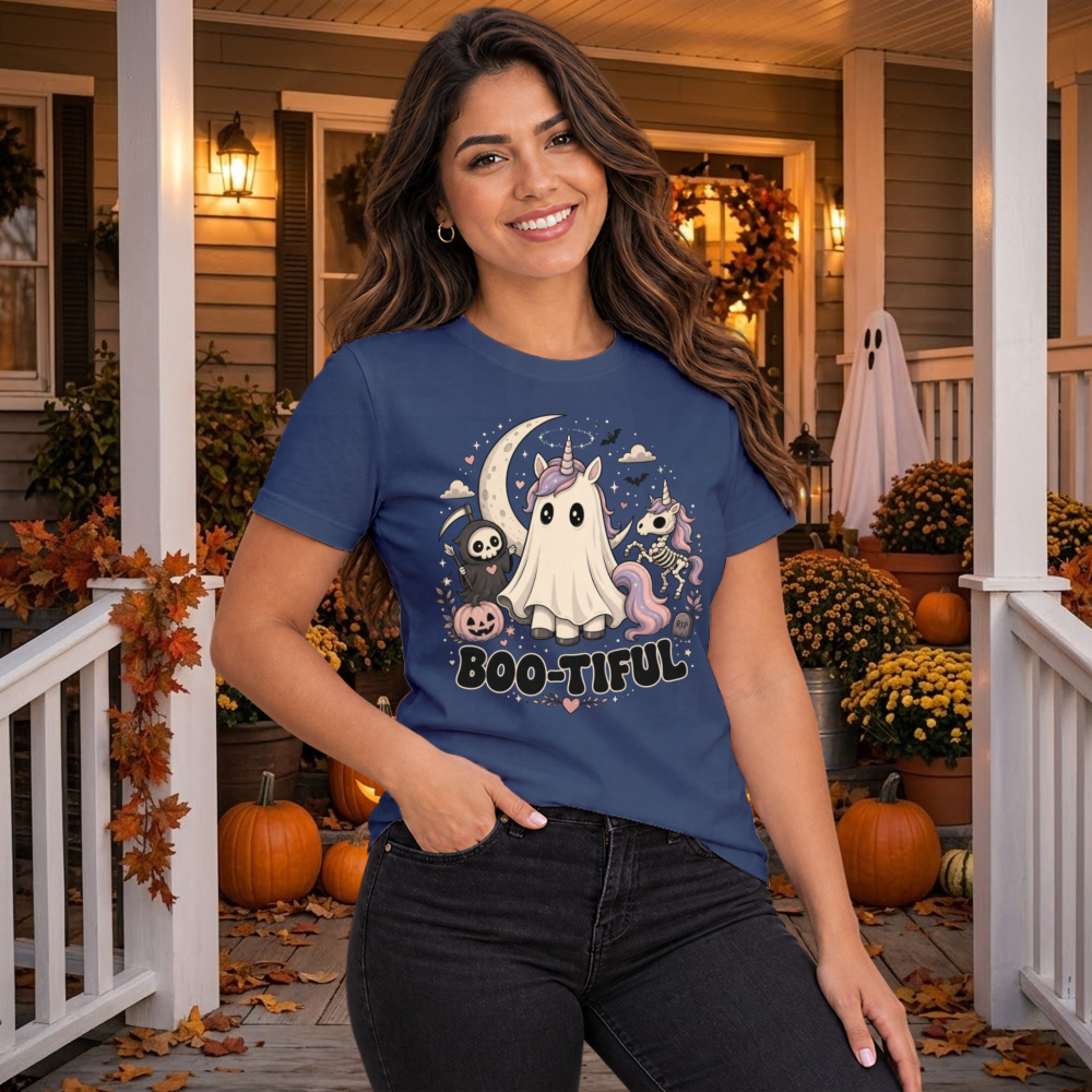 Boo-Tiful Ghost Unicorn T-Shirt