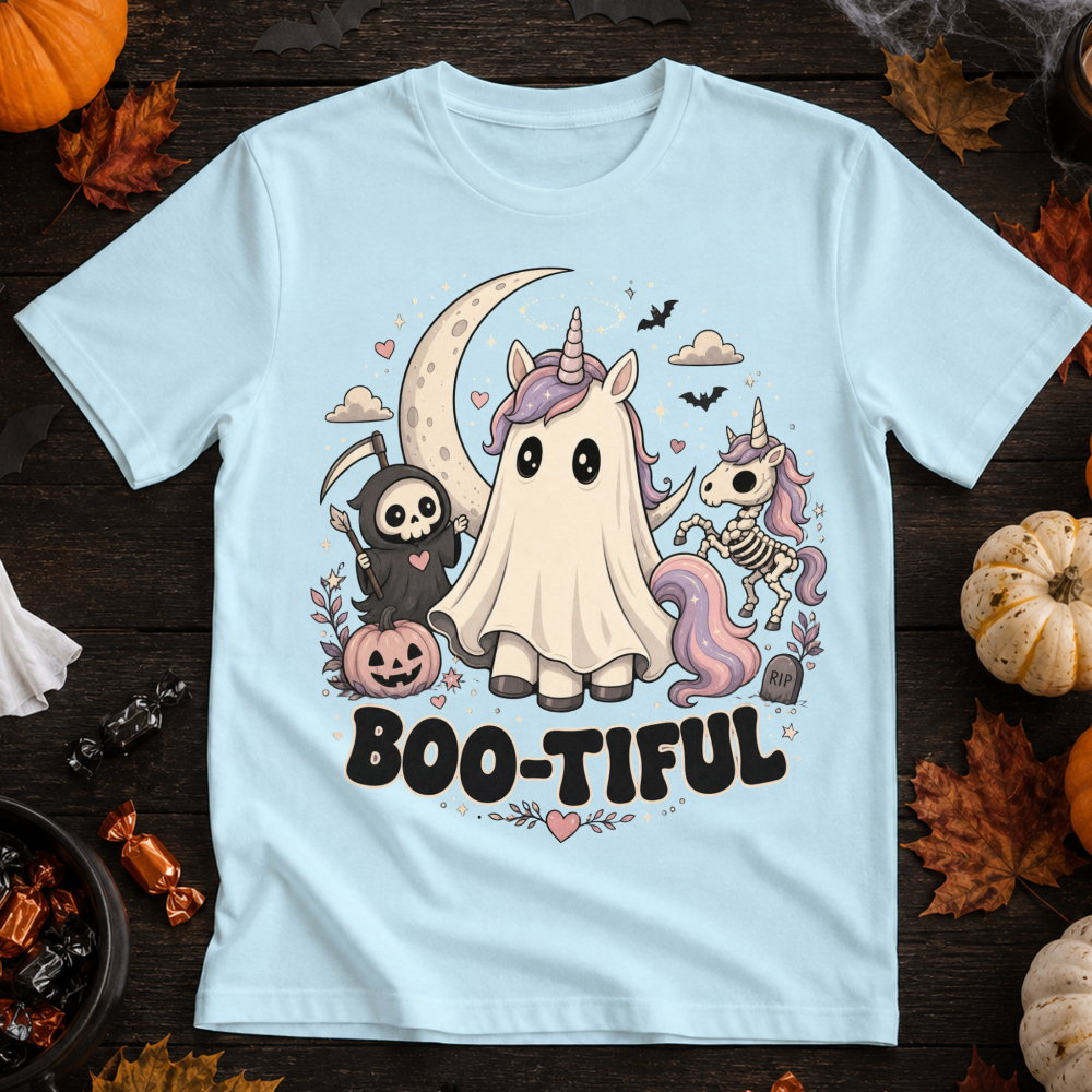 Boo-Tiful Ghost Unicorn T-Shirt