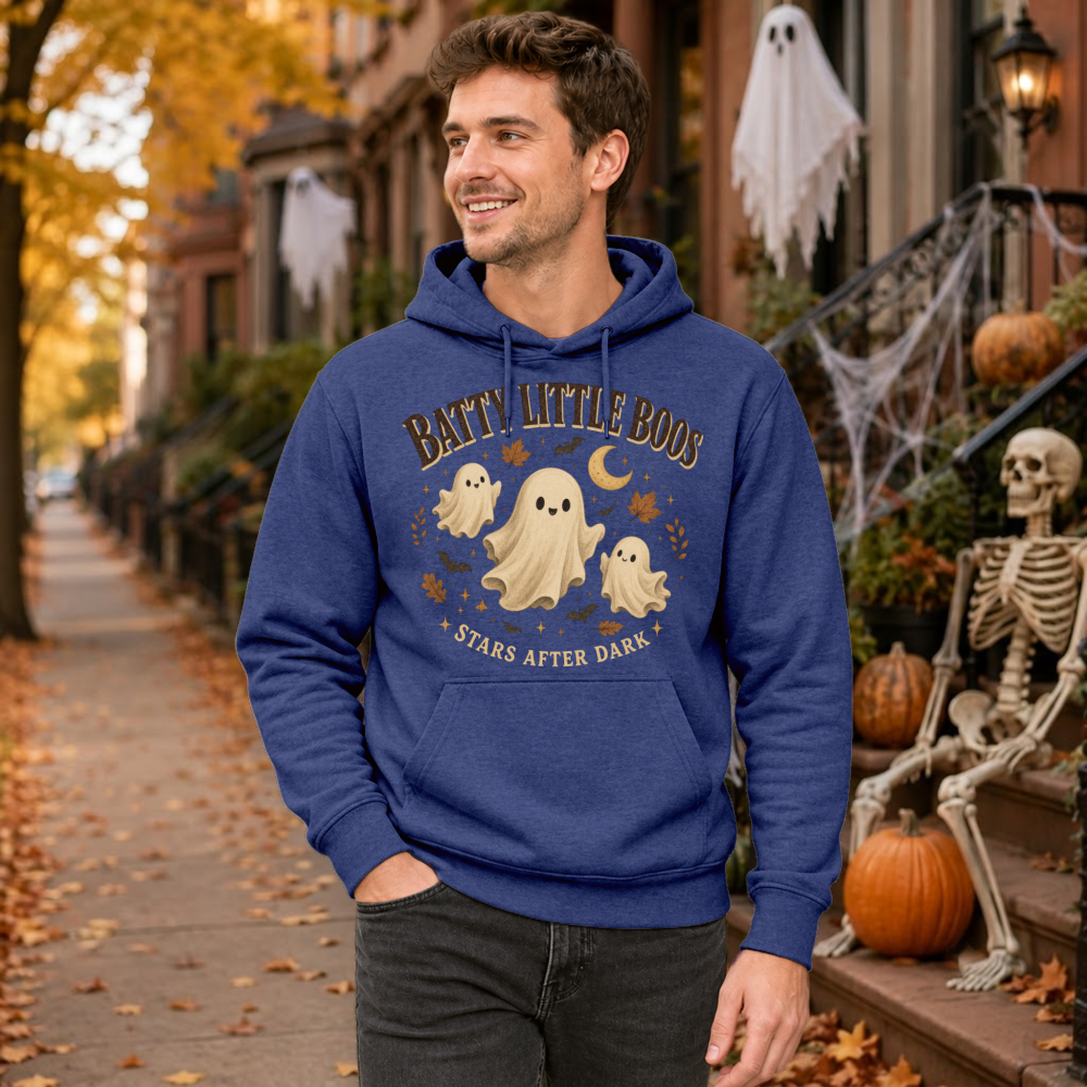 Batty Little Boos Stars After Dark Ghost Hoodie
