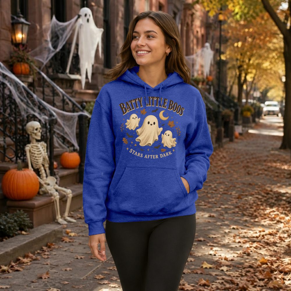 Batty Little Boos Stars After Dark Ghost Hoodie