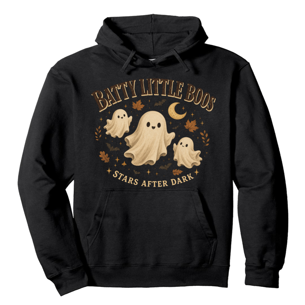 Batty Little Boos Stars After Dark Ghost Hoodie