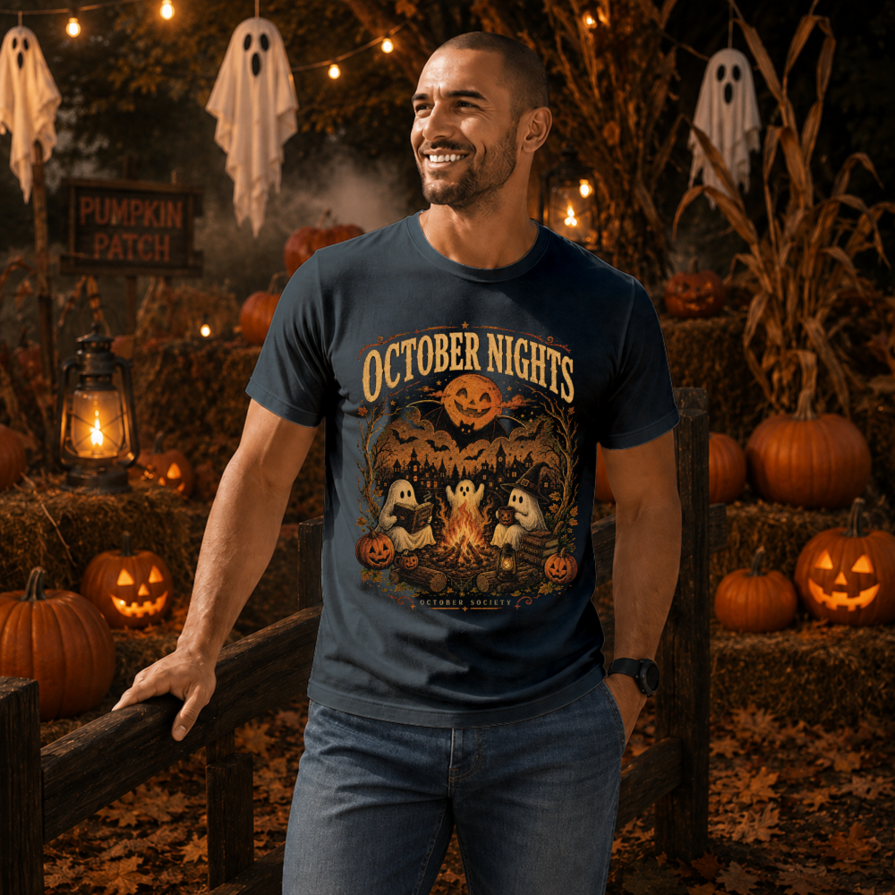 October Nights Vintage Campfire T-Shirt