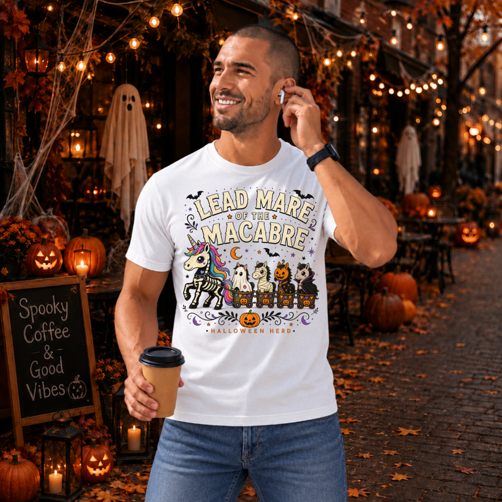 Spooky Cute Skeleton Unicorn T-Shirt