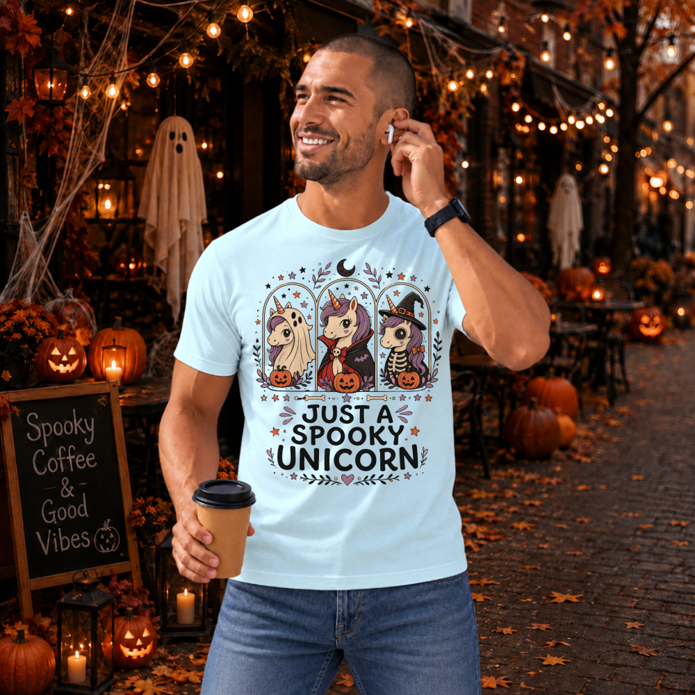 Just a Spooky Unicorn Costume Trio T-Shirt