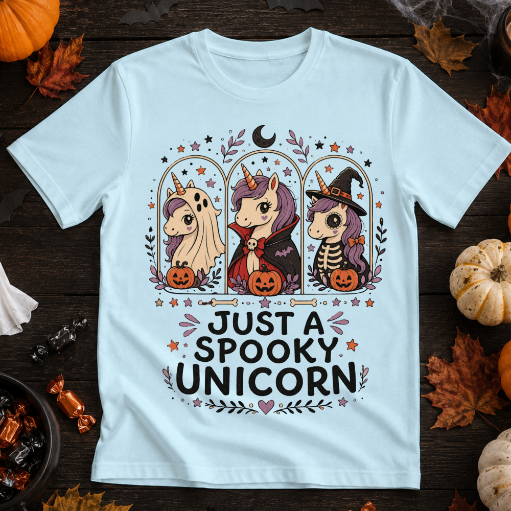 Just a Spooky Unicorn Costume Trio T-Shirt