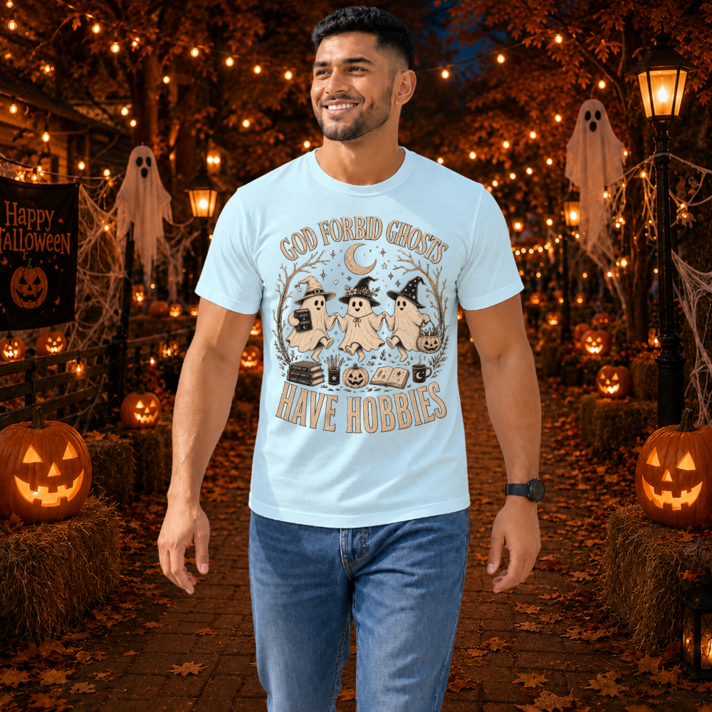 God Forbid Ghosts Have Hobbies Witch Ghost T-Shirt