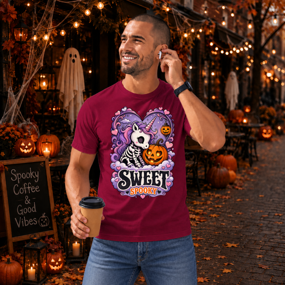 Sweet Spooky Skeleton Unicorn T-Shirt