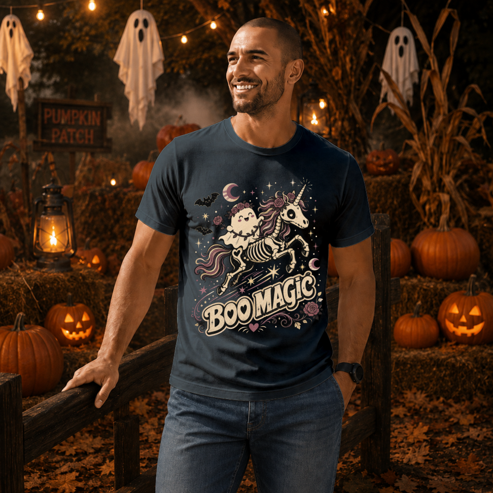 Boo Magic Ghost Unicorn T-Shirt