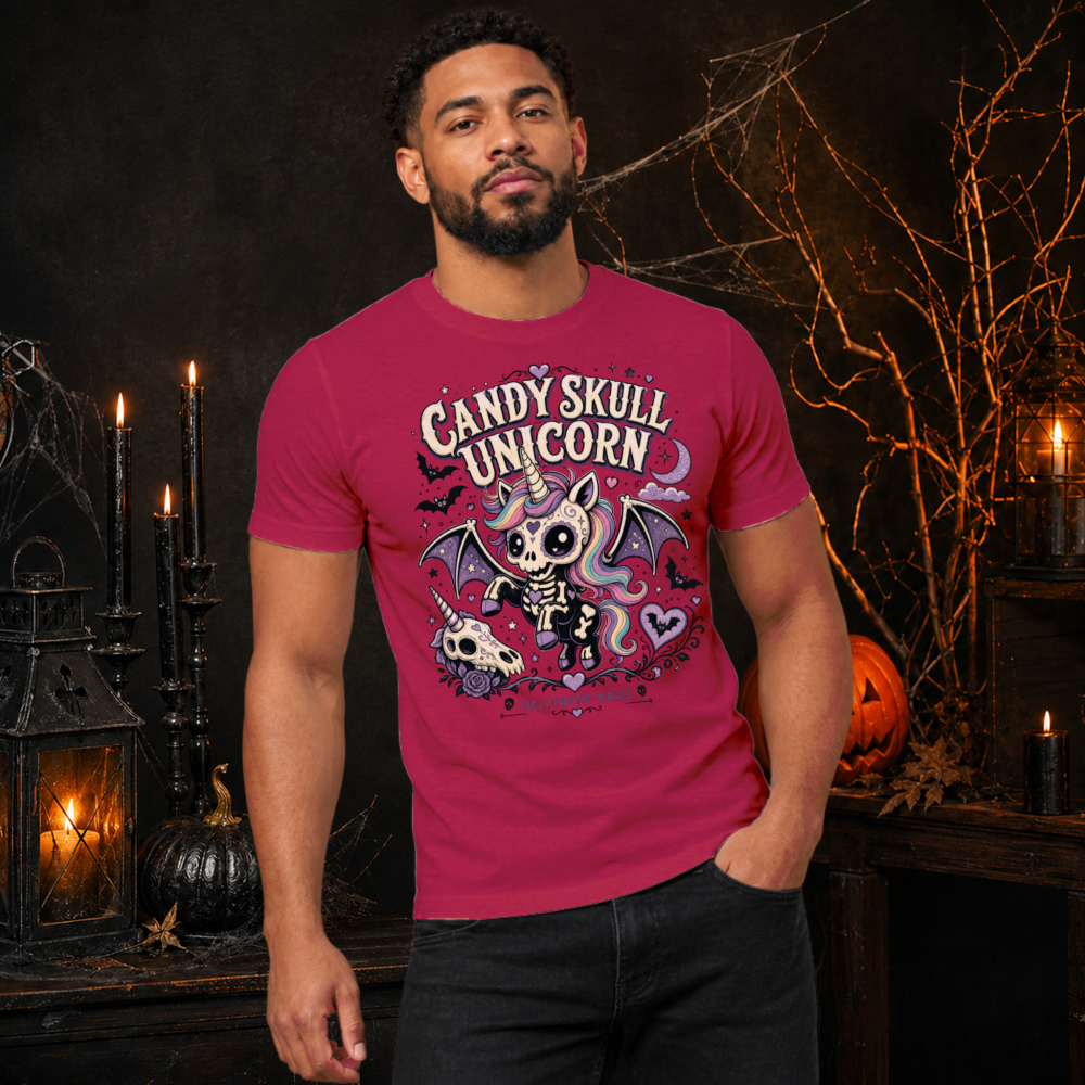 Candy Skull Unicorn T-Shirt