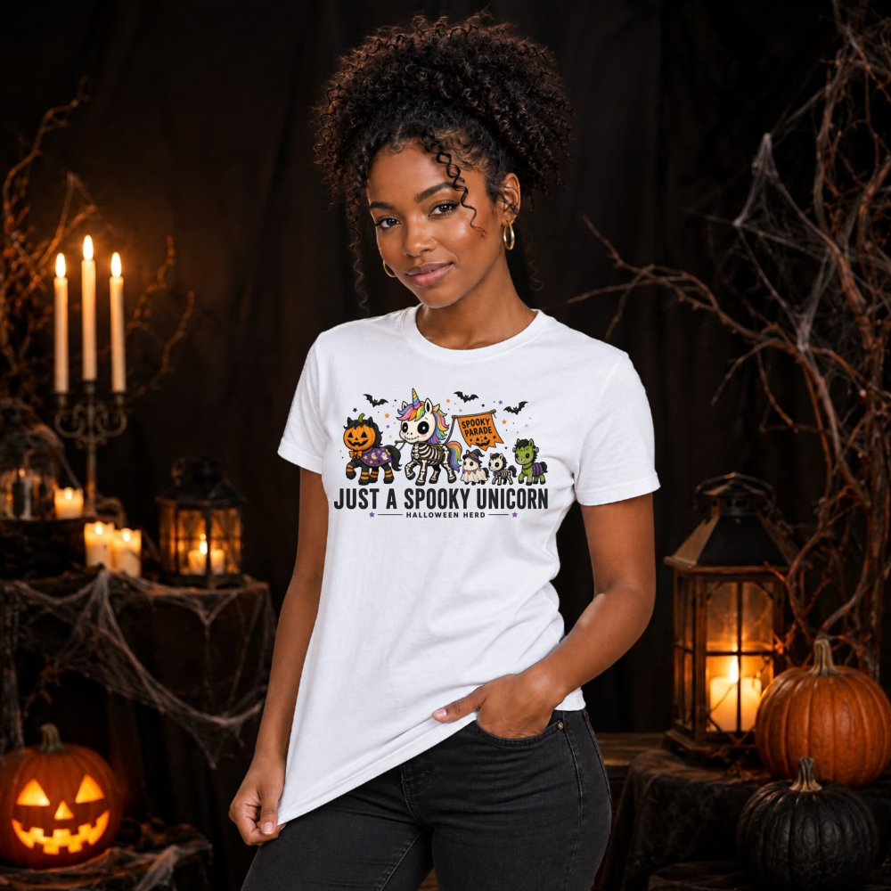 Just a Spooky Unicorn Skeleton T-Shirt