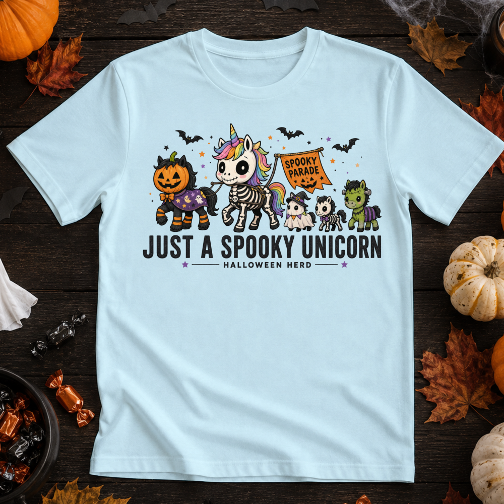 Just a Spooky Unicorn Skeleton T-Shirt