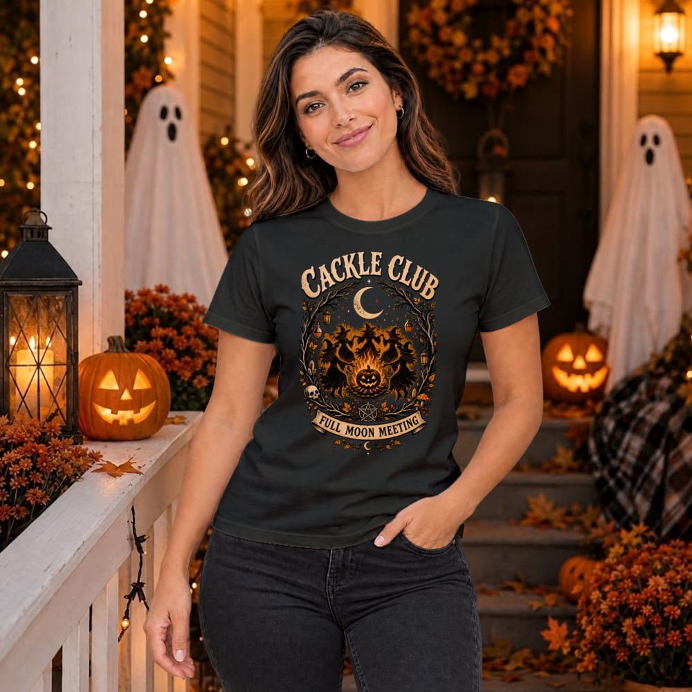 Cackle Club Vintage Witch T-Shirt