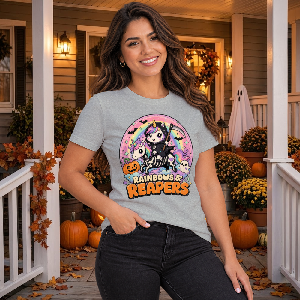 Rainbows & Reapers Kawaii Unicorn T-Shirt