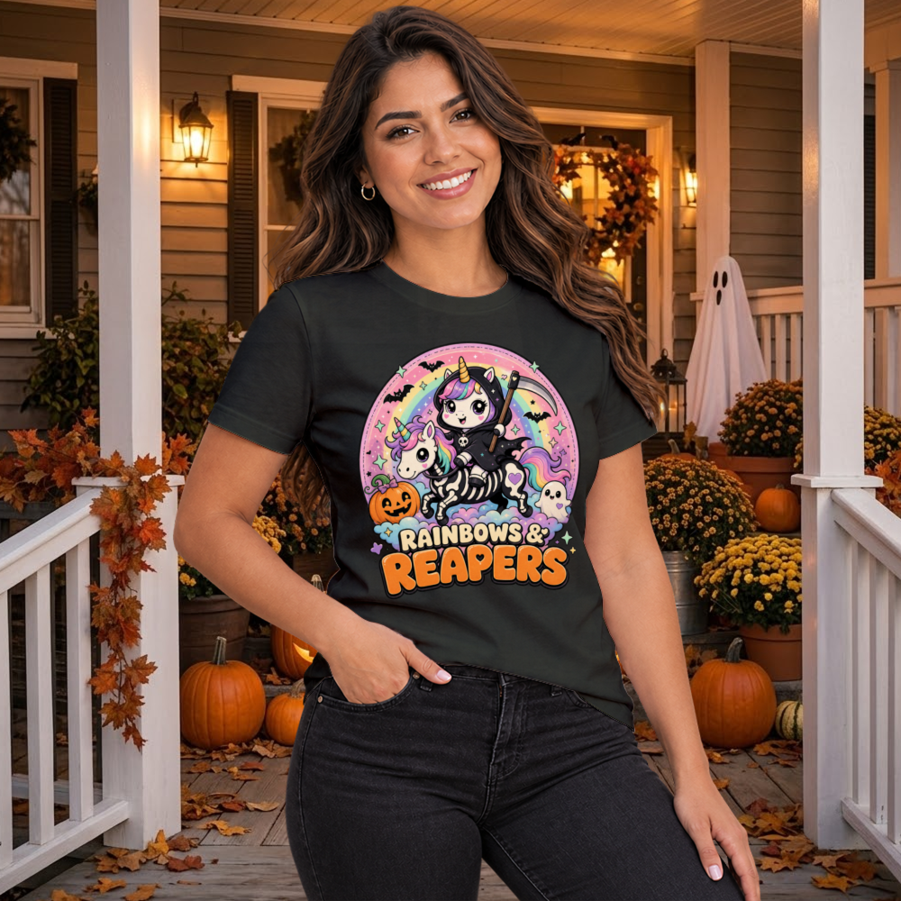 Rainbows & Reapers Kawaii Unicorn T-Shirt