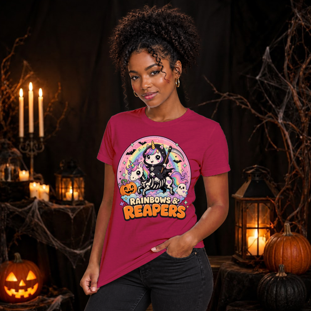 Rainbows & Reapers Kawaii Unicorn T-Shirt