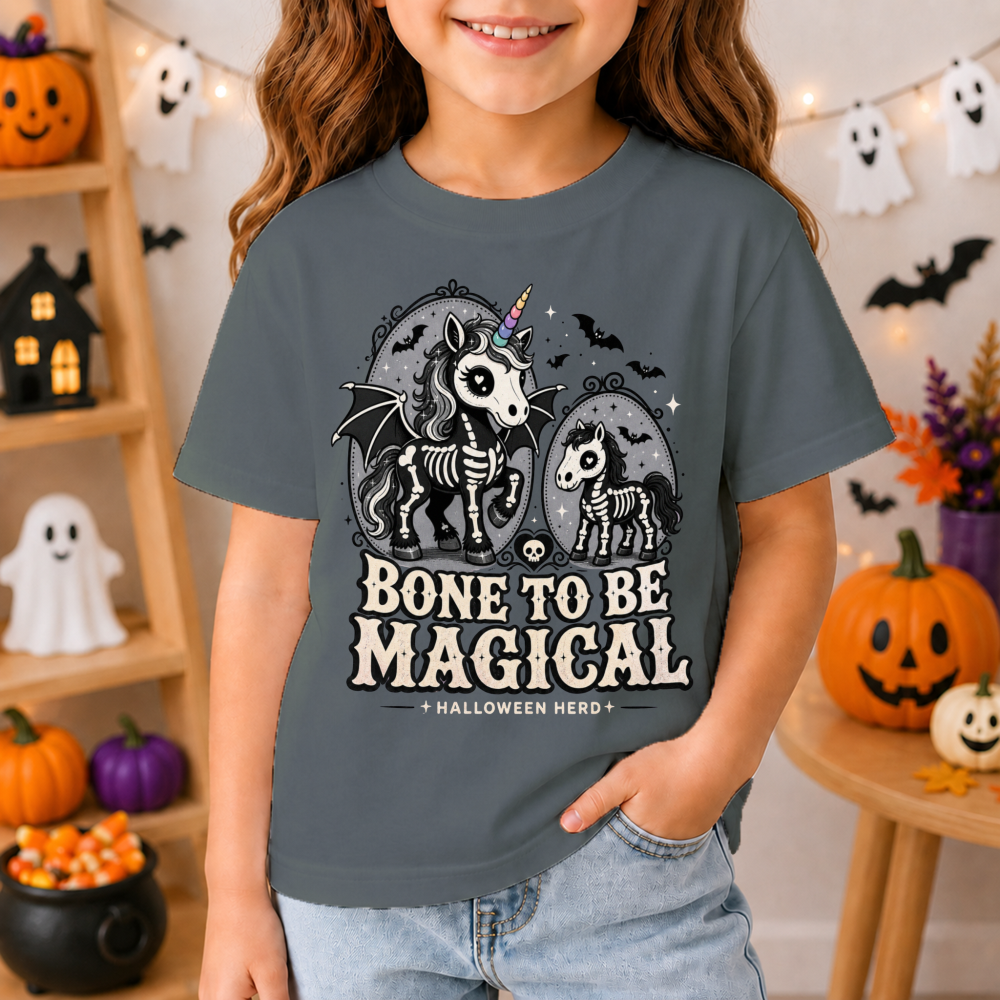 Bone to Be Magical Skeleton Unicorn Youth T-Shirt
