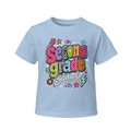 Second Grade Squad Playful Lightning, Star, and Heart Doodle Graphic Kids T-Shirt