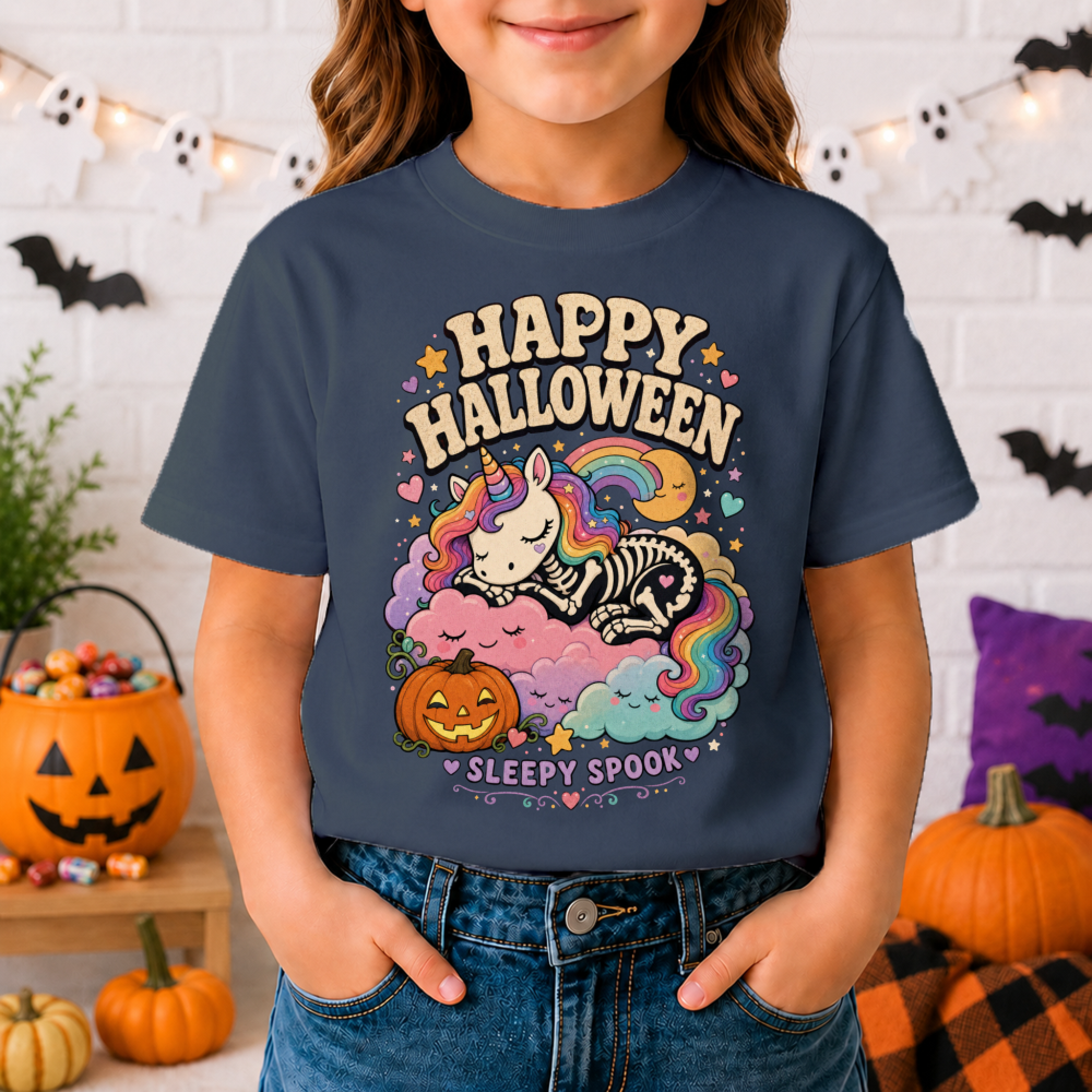 Happy Halloween Unicorn Youth T-Shirt