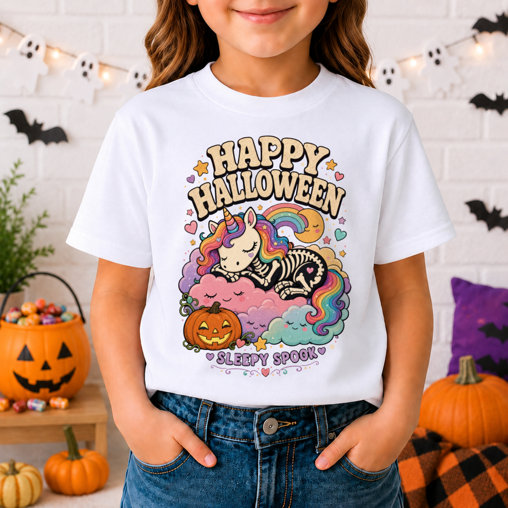 Happy Halloween Unicorn Youth T-Shirt