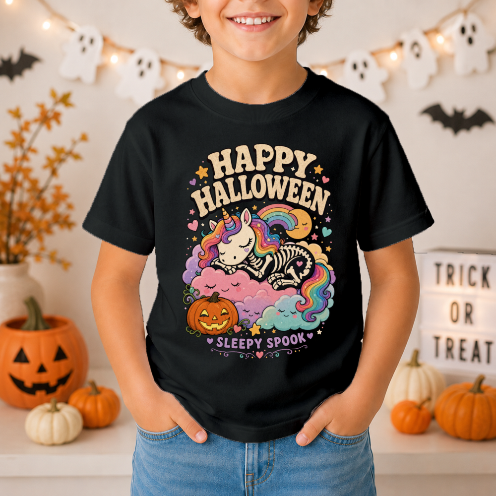 Happy Halloween Unicorn Youth T-Shirt