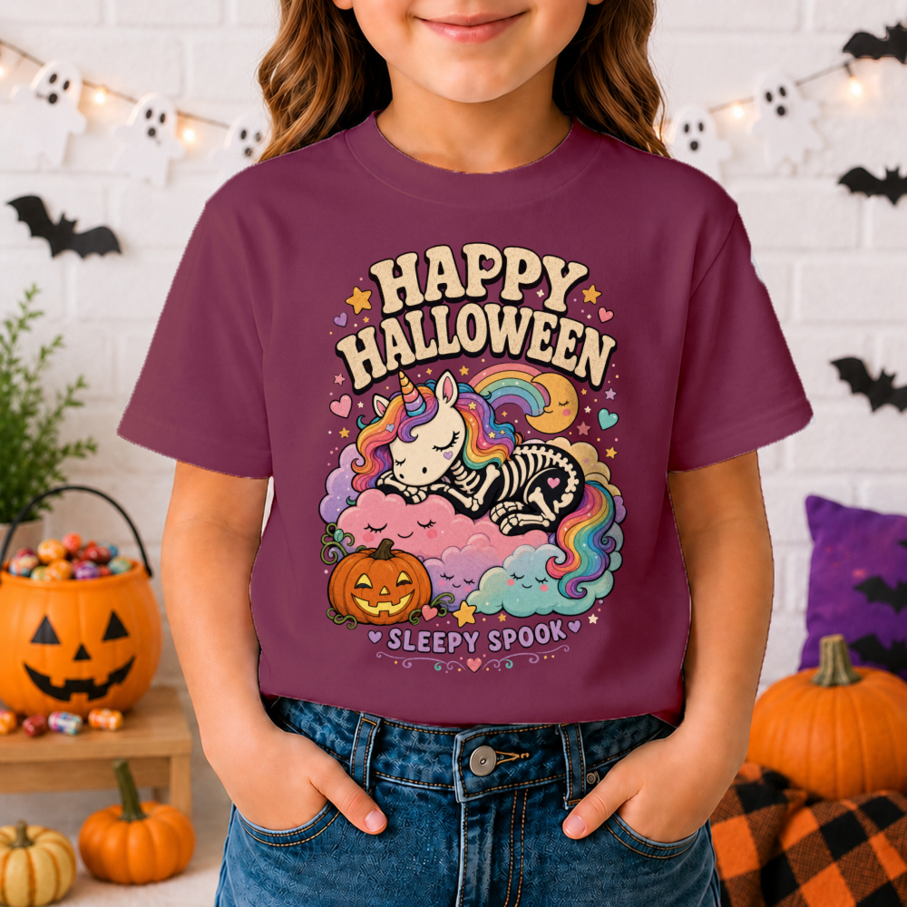 Happy Halloween Unicorn Youth T-Shirt