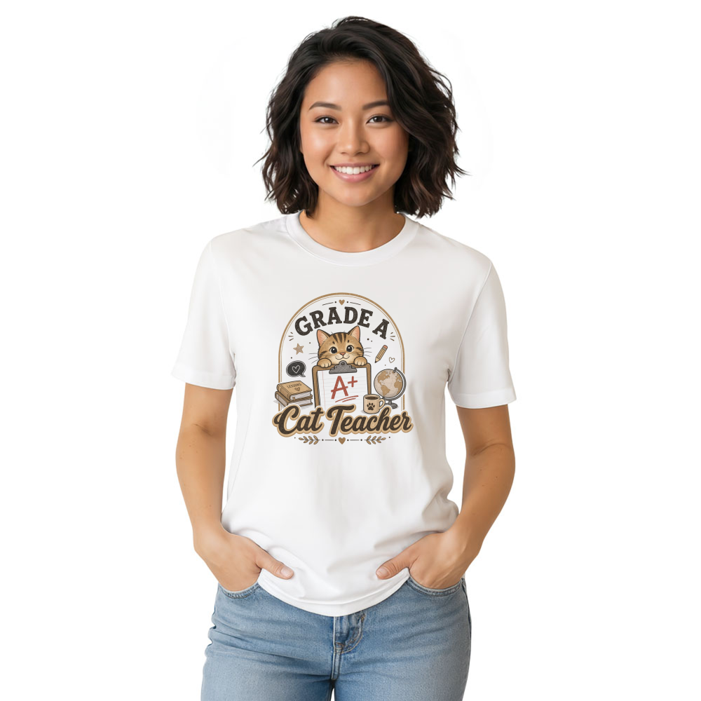 Grade A Tabby Teacher T-Shirt