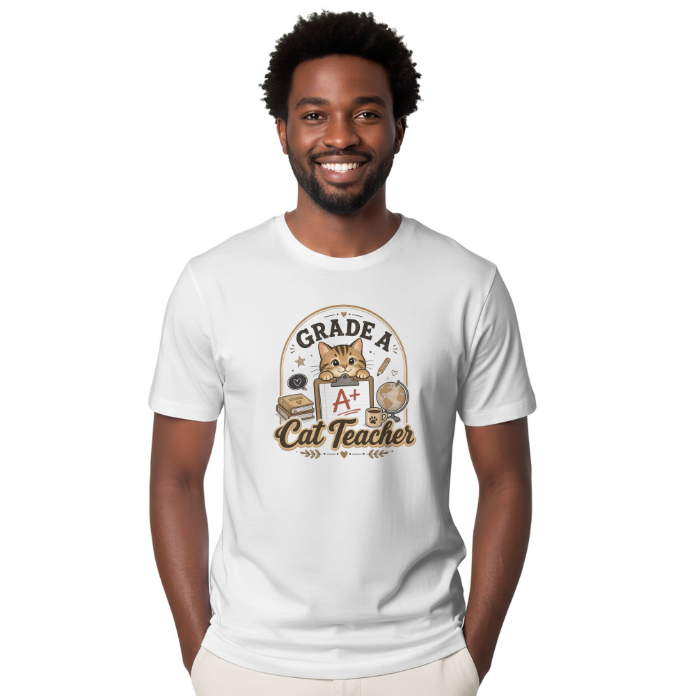 Grade A Tabby Teacher T-Shirt
