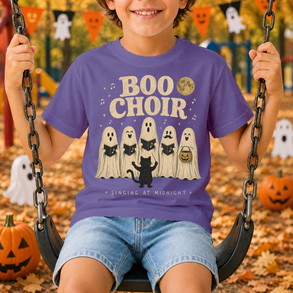 Boo Choir Vintage Ghost Youth T-Shirt