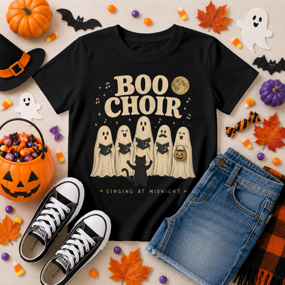 Boo Choir Vintage Ghost Youth T-Shirt