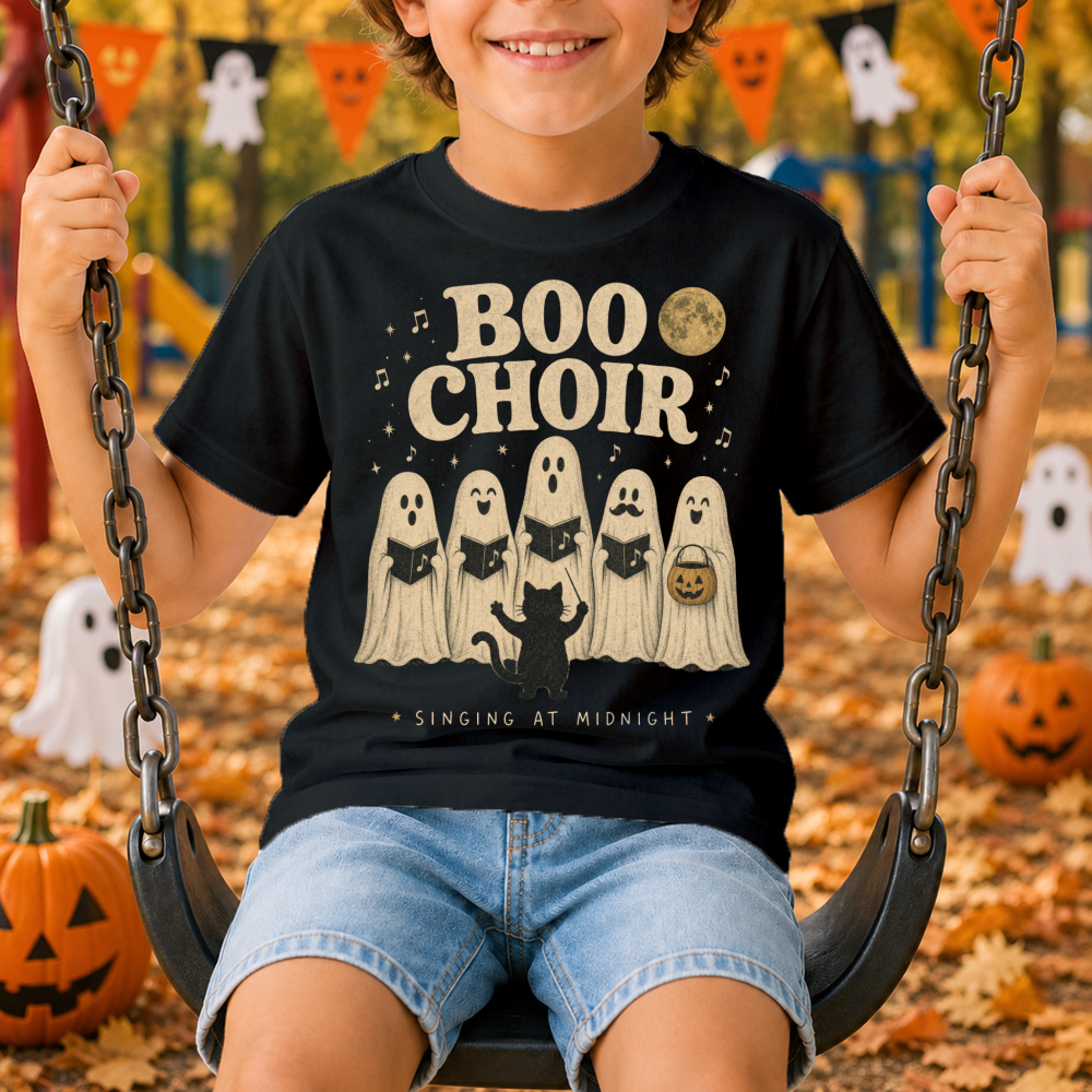 Boo Choir Vintage Ghost Youth T-Shirt