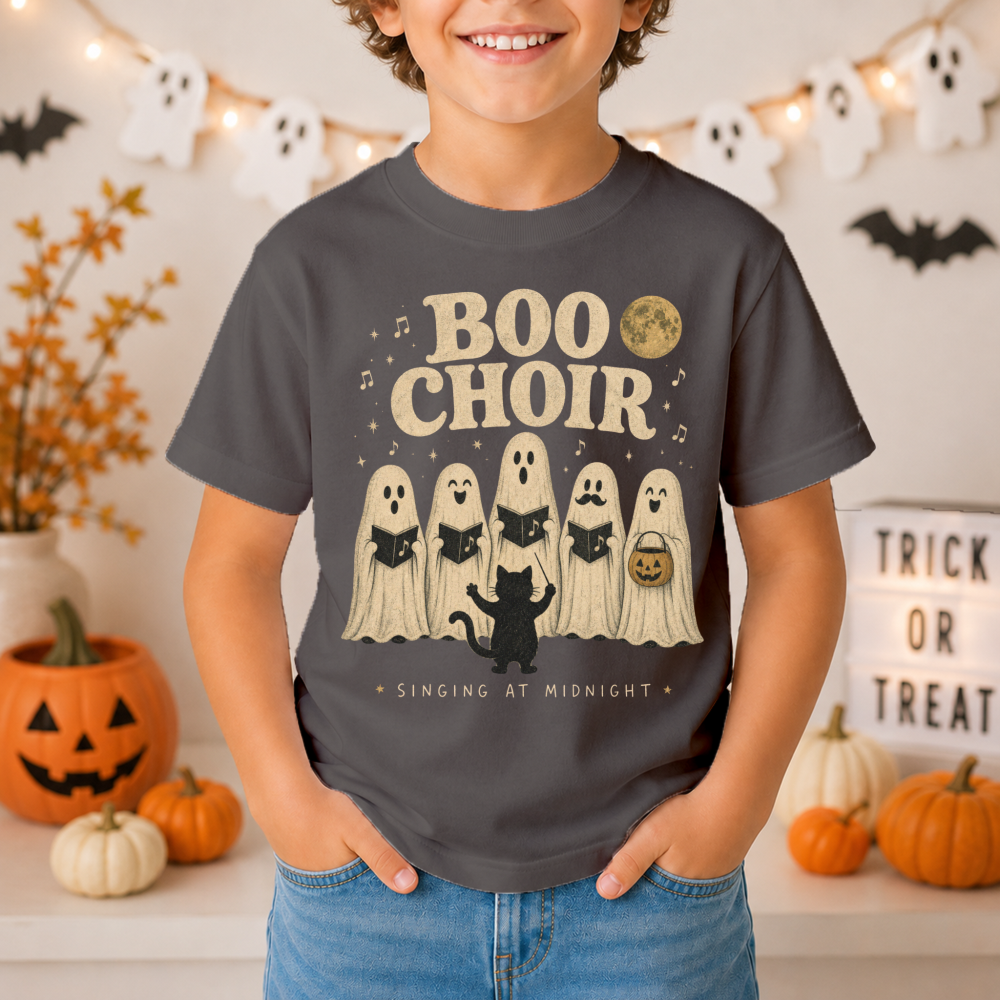 Boo Choir Vintage Ghost Youth T-Shirt