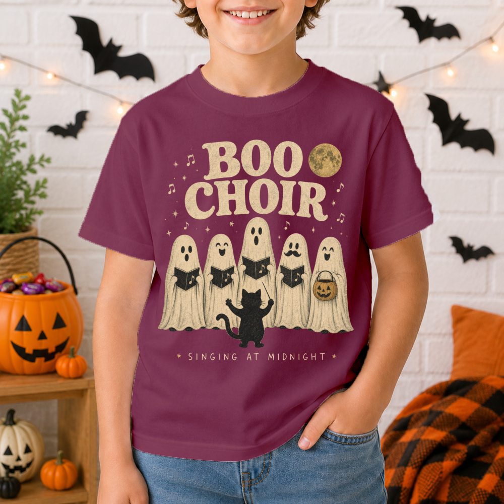 Boo Choir Vintage Ghost Youth T-Shirt