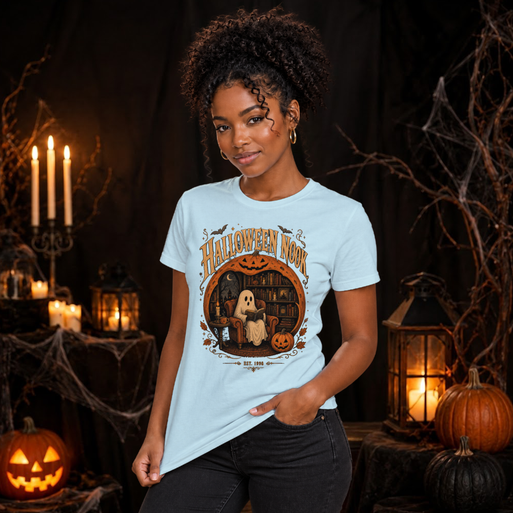 Halloween Nook Vintage Ghost T-Shirt
