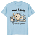 Tiny Hands Big Masterpieces Art Teacher Palette T-Shirt