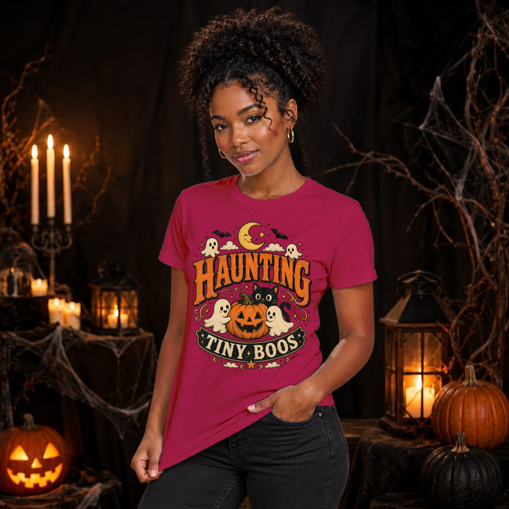 Haunting Tiny Boos Vintage Ghost T-Shirt